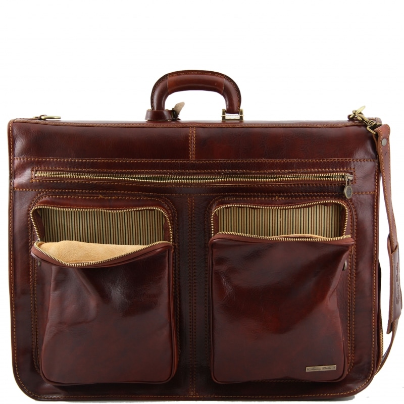 Leder Kleidersack Tahiti Fronttaschen Leder Kleidersack Tahiti Fronttaschen