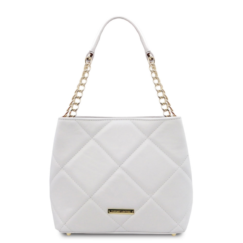 Beuteltasche Leder Steppdesign Beuteltasche Leder Steppdesign