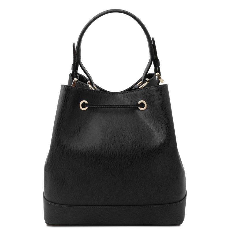 Tuscany Leather Bucket-Bag Minerva schwarz Rückseite Tuscany Leather Bucket-Bag Minerva schwarz Rückseite