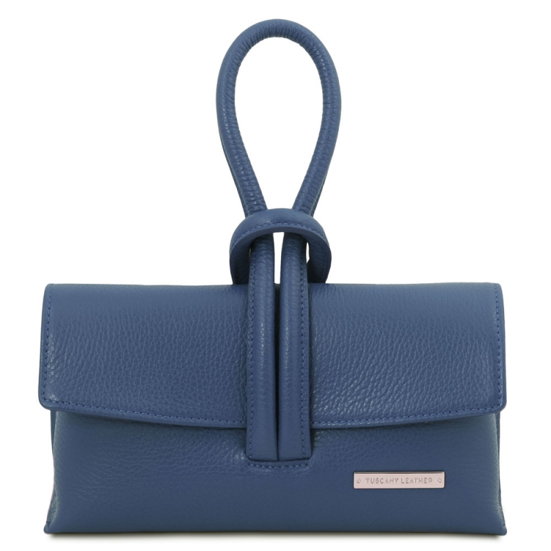 Tuscany Leather Clutch Leder blau Tuscany Leather Clutch Leder blau