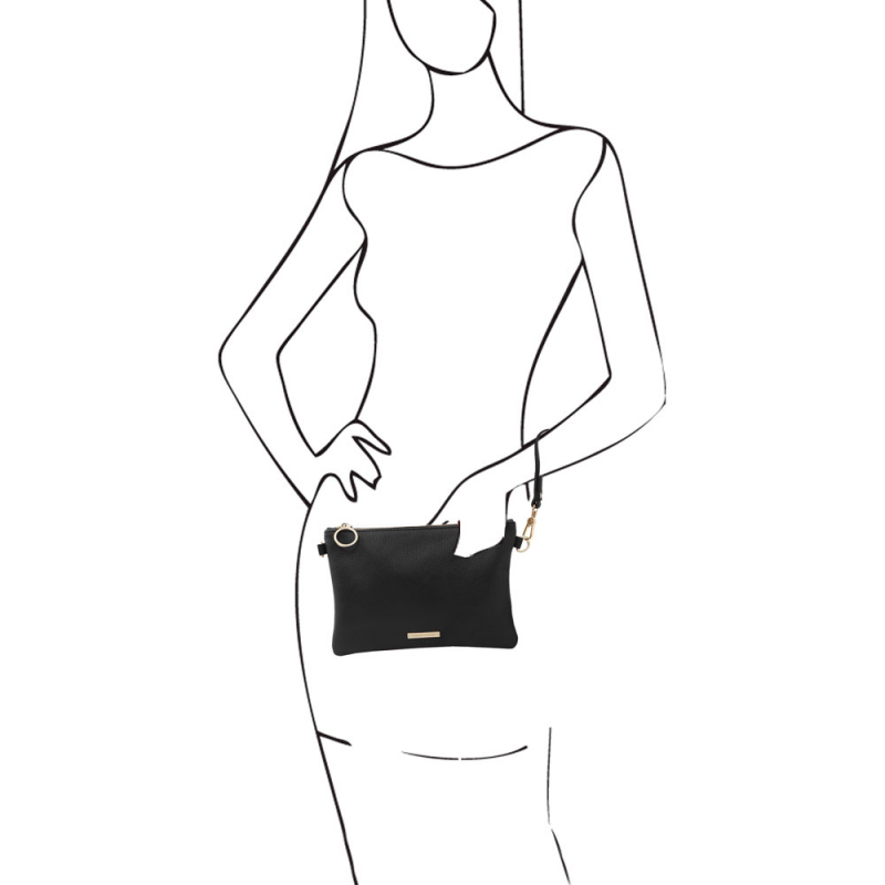 Tuscany Leather Clutch mit Schulterriemen Outfit 1 Tuscany Leather Clutch mit Schulterriemen Outfit 1