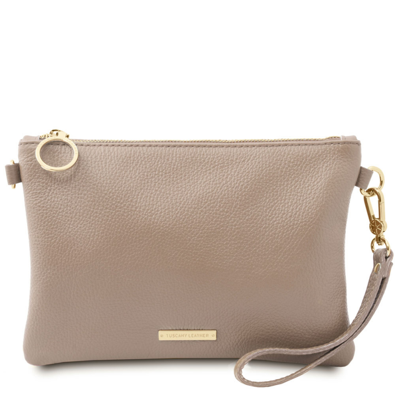 Tuscany Leather Clutch mit Schulterriemen Tuscany Leather Clutch mit Schulterriemen
