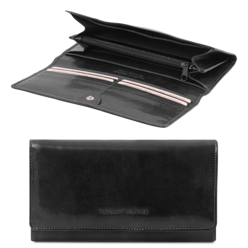 Damen Leder Geldbörse TL140787 schwarz Damen Leder Geldbörse TL140787 schwarz