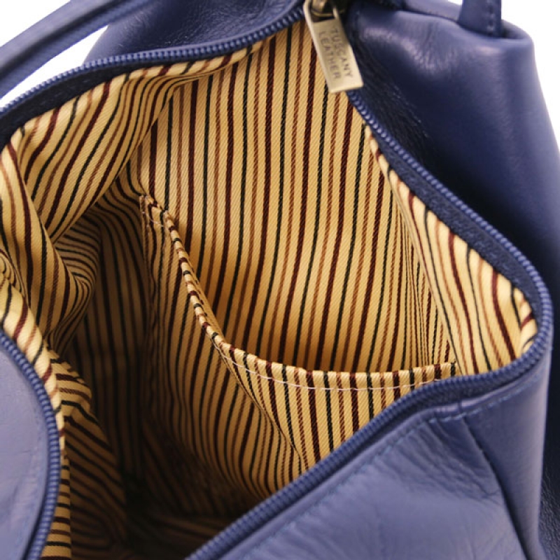 Rucksack "Shanghai" Nappa-Leder dunkelblau Interieur Rucksack "Shanghai" Nappa-Leder dunkelblau Interieur