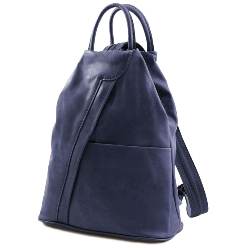 Rucksack "Shanghai" Nappa-Leder dunkelblau Rucksack "Shanghai" Nappa-Leder dunkelblau