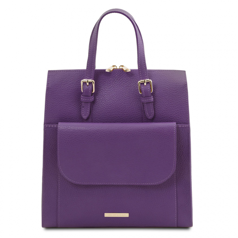 Damen Rucksack Ledertasche 3-in-1 purple Damen Rucksack Ledertasche 3-in-1 purple