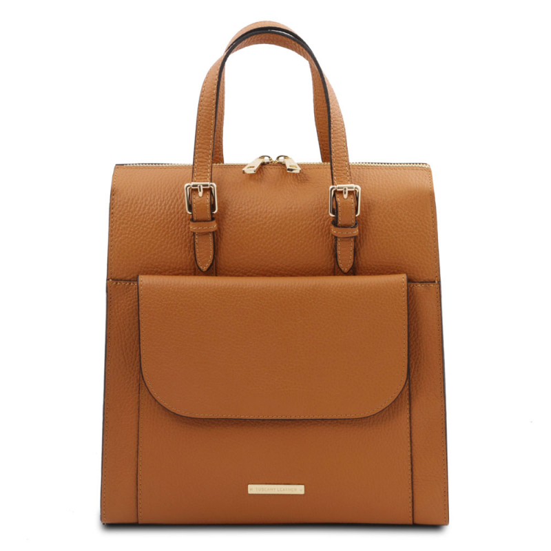 Tuscany Leather Damen Leder-Rucksack 3-in-1 cognac Tuscany Leather Damen Leder-Rucksack 3-in-1 cognac