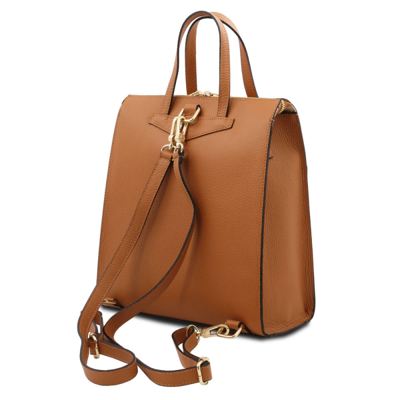 Tuscany Leather Damen Leder-Rucksack schwarz Rückseite Tuscany Leather Damen Leder-Rucksack schwarz Rückseite