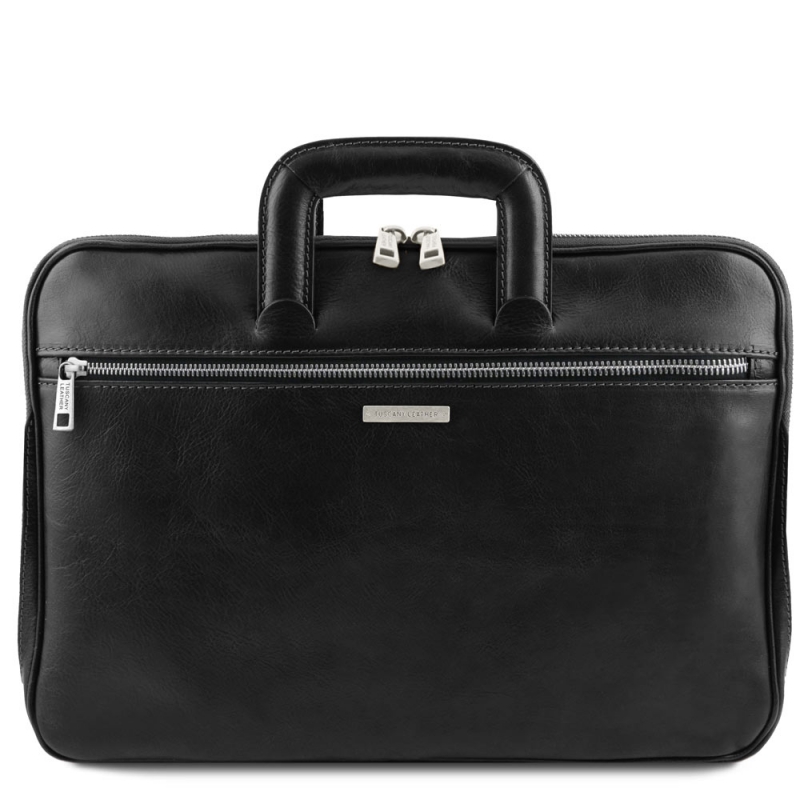 Leder Dokumenten-Tasche Caserta Schwarz Leder Dokumenten-Tasche Caserta Schwarz