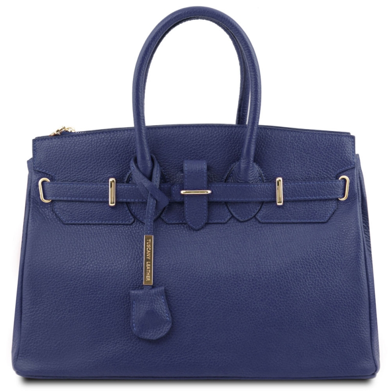 TL Bag Leder-Handtasche_TL141529 dunkelblau