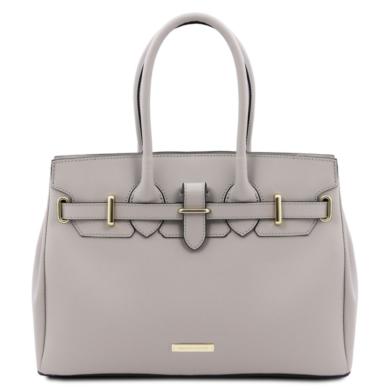 TL Bag Handtasche Leder grau TL Bag Handtasche Leder grau