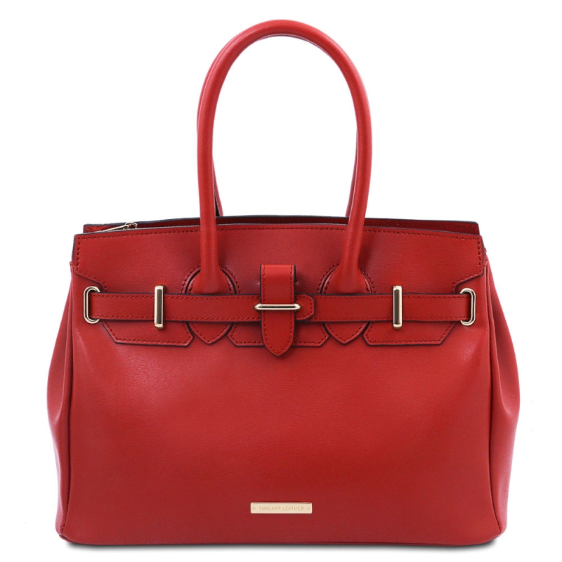 TL Bag Handtasche Leder Rot