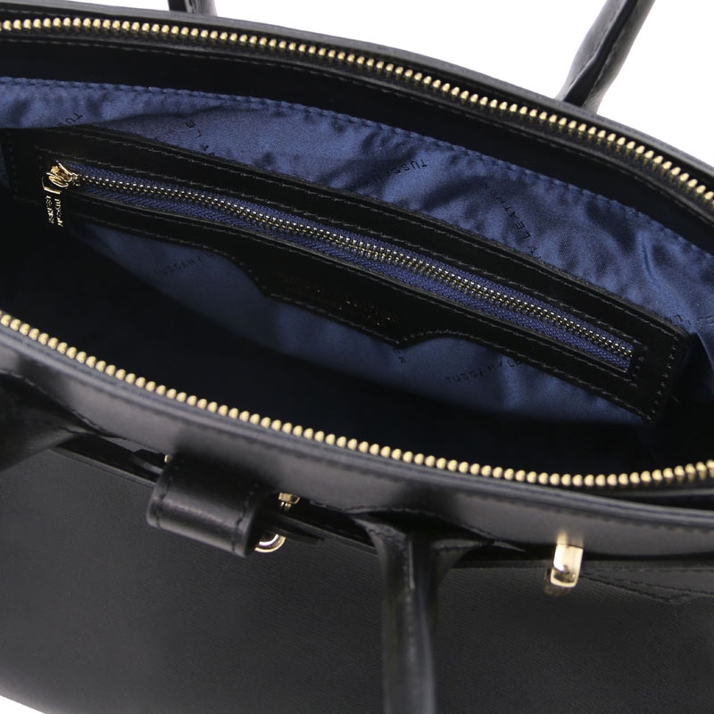 TL Bag Handtasche Leder Schwarz Interieur-1 TL Bag Handtasche Leder Schwarz Interieur-1
