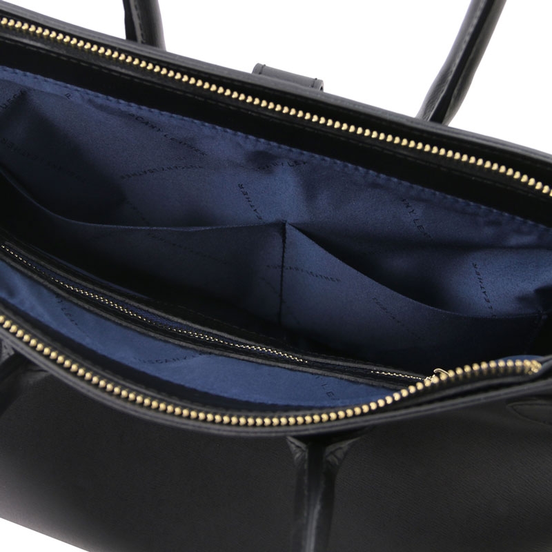 TL Bag Handtasche Leder Schwarz Interieur TL Bag Handtasche Leder Schwarz Interieur