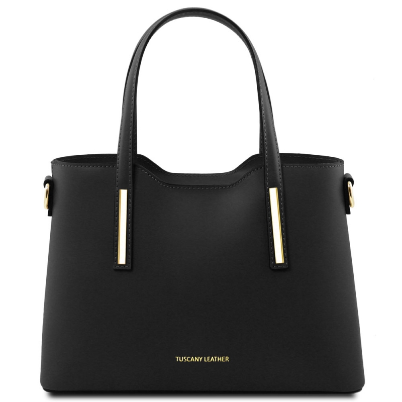 Tuscany Leather Leder-Handtasche Olimpia klein schwarz Tuscany Leather Leder-Handtasche Olimpia klein schwarz