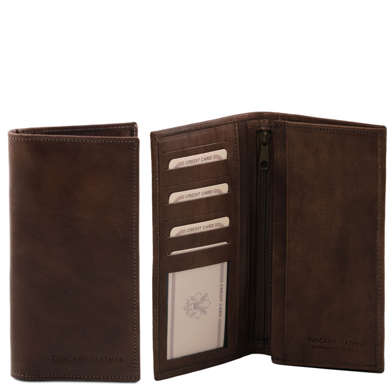 Herren-Leder-Brieftasche-vertikal-TL140777 dunkelbraun Herren-Leder-Brieftasche-vertikal-TL140777 dunkelbraun