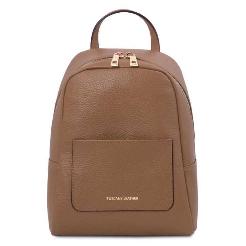 TL Bag kleiner Leder-Rucksack taupe TL Bag kleiner Leder-Rucksack taupe