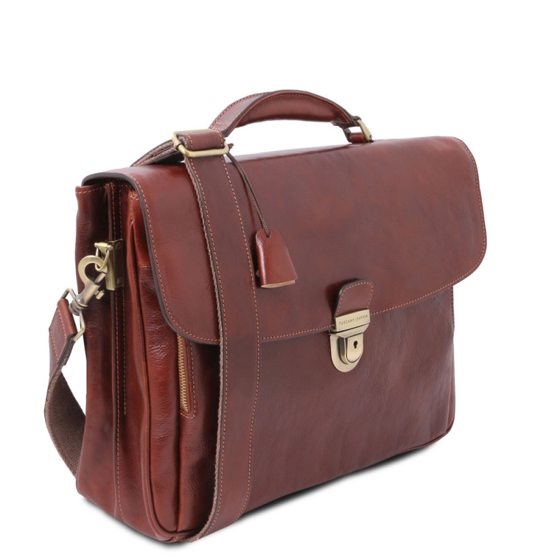 Multifach Laptop-Aktentasche Alessandria seitenansicht Multifach Laptop-Aktentasche Alessandria seitenansicht