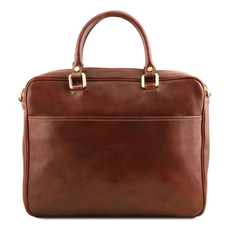 Tuscany Leather Laptop Aktentasche Pisa Rückseite Tuscany Leather Laptop Aktentasche Pisa Rückseite