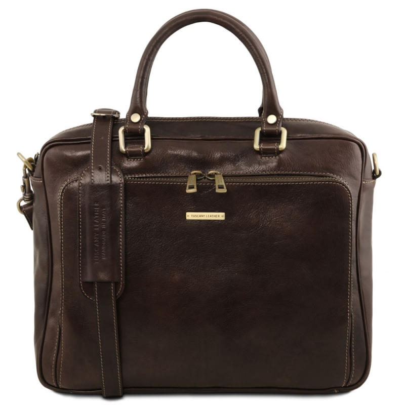 Tuscany Leather Laptop Aktentasche Pisa dunkelbraun Tuscany Leather Laptop Aktentasche Pisa dunkelbraun