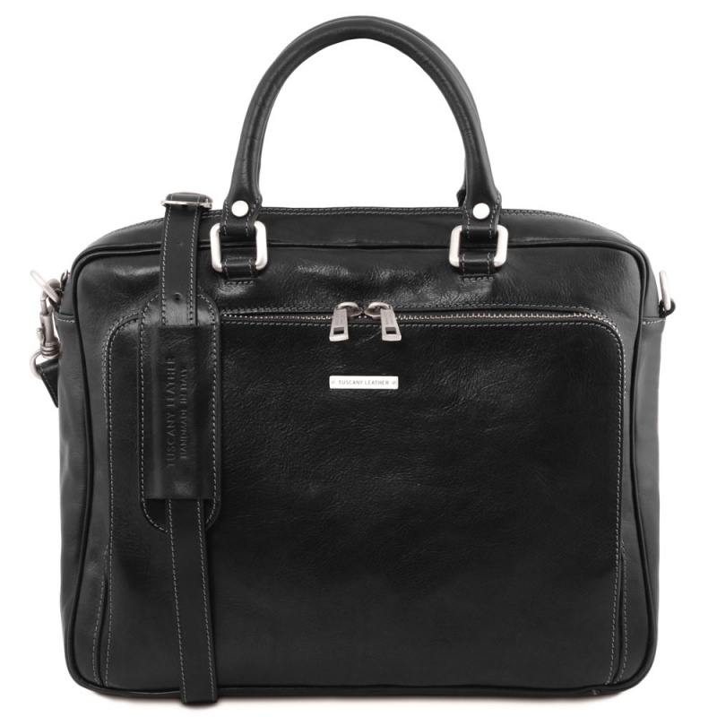 Tuscany Leather Laptop Aktentasche Pisa schwarz Tuscany Leather Laptop Aktentasche Pisa schwarz