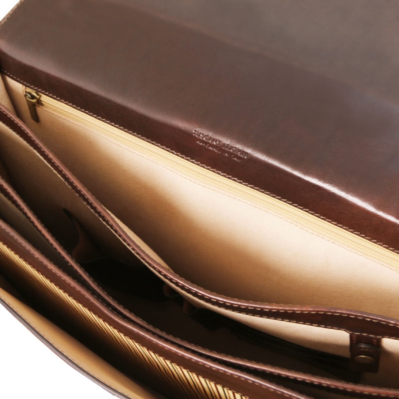 Leder Aktentasche Cremona Interieur-2 Leder Aktentasche Cremona Interieur-2
