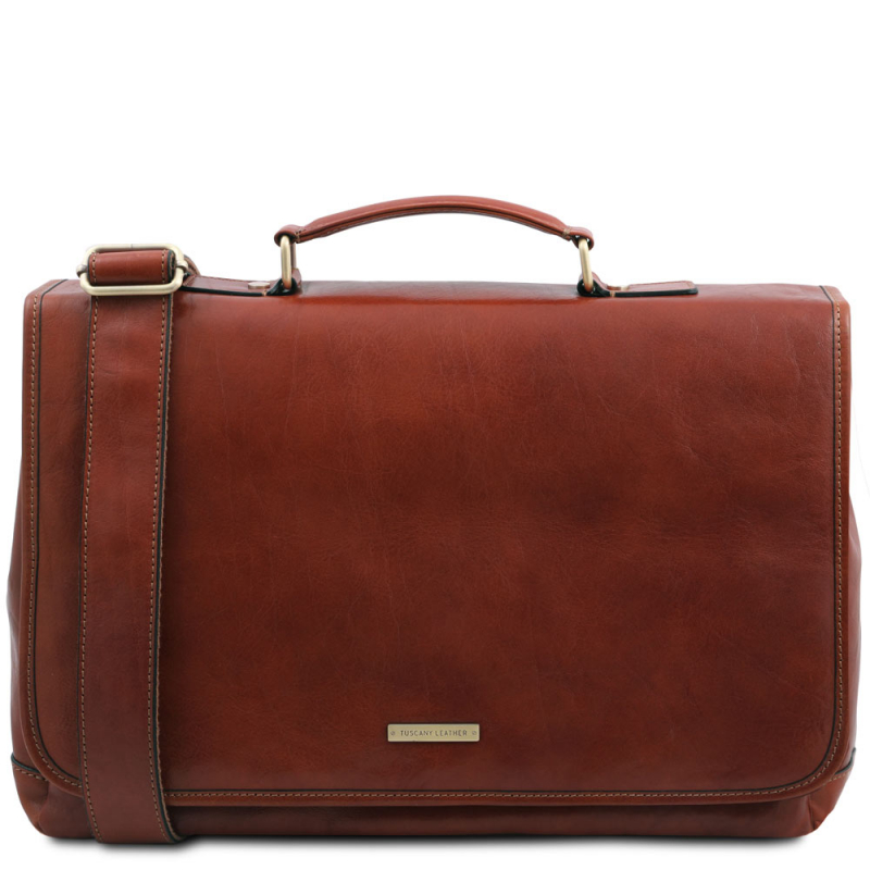 Multifach Leder-Aktentasche Mantova braun Multifach Leder-Aktentasche Mantova braun