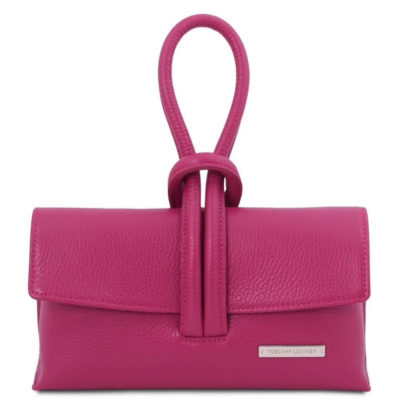 TL Bag Leder-Clutch fuchsia TL Bag Leder-Clutch fuchsia