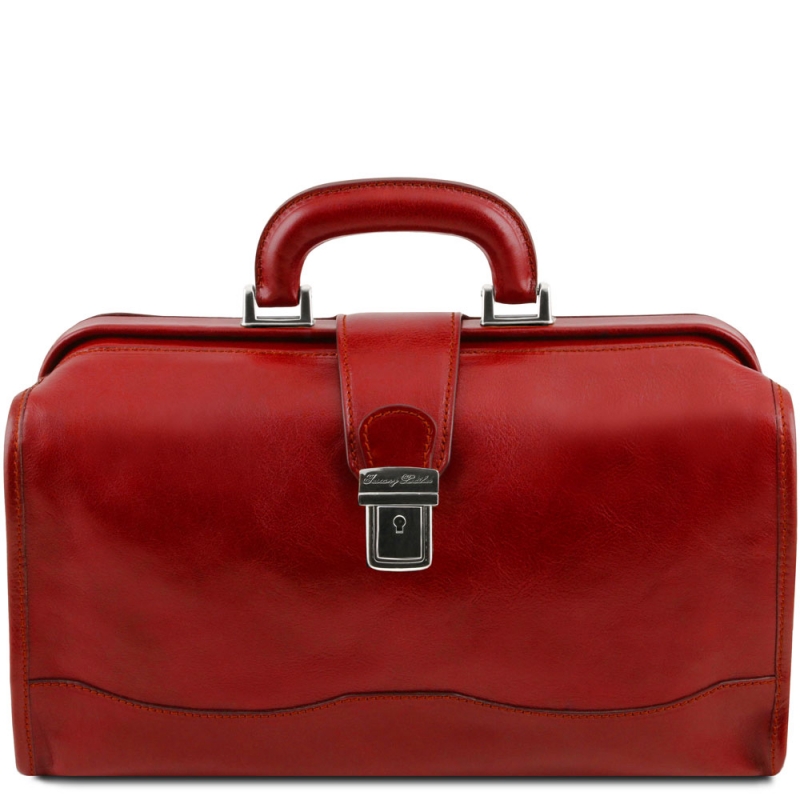 Leder Doktortasche Raffaello rot Leder Doktortasche Raffaello rot