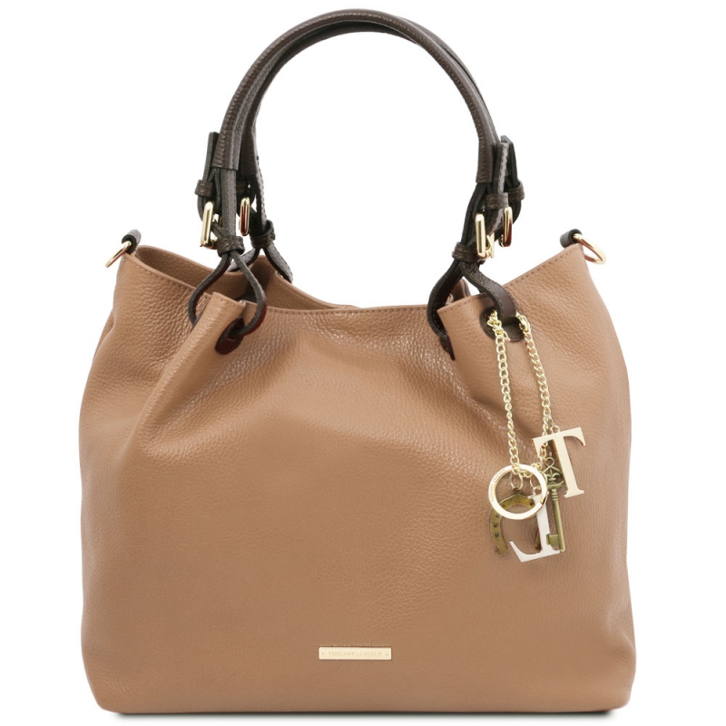 TL KeyLuck Leder-Handtasche Champagner TL KeyLuck Leder-Handtasche Champagner