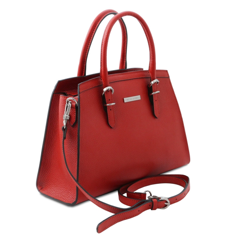 TL Bag Leder-Handtasche TL142147 Rot Seite