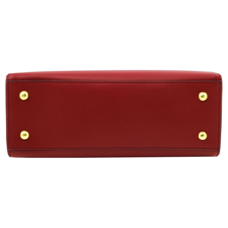 Tuscany Leather Handtasche Aura Rot Boden Tuscany Leather Handtasche Aura Rot Boden