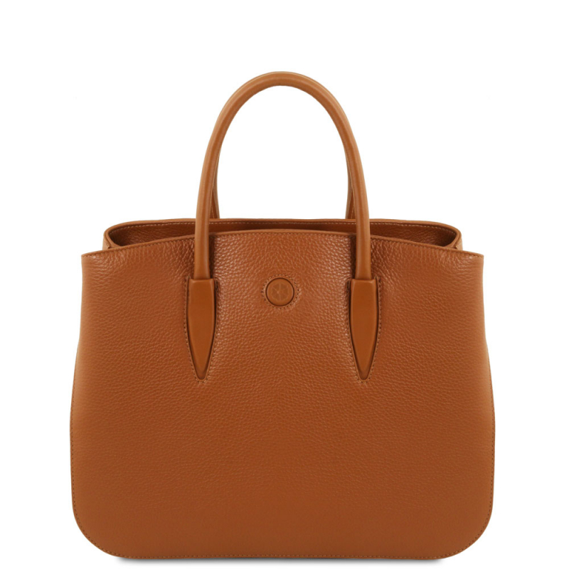 Leder-Handtasche Camelia cognac Leder-Handtasche Camelia cognac