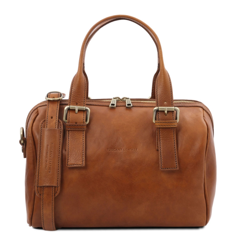 Leder Handtasche Eveline honig Leder Handtasche Eveline honig