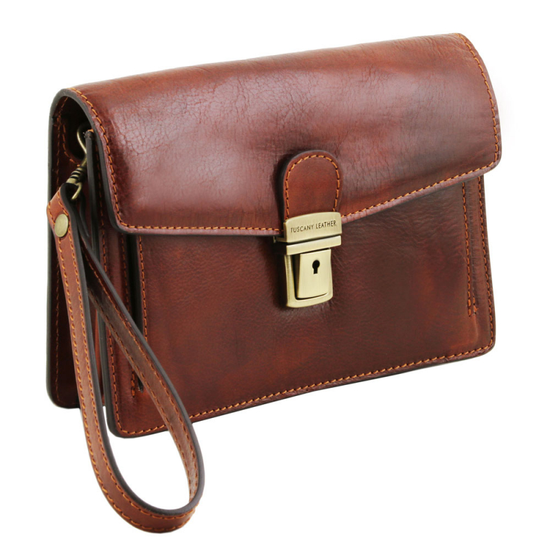Leder Herrentasche Tommy Seitenansicht Leder Herrentasche Tommy Seitenansicht