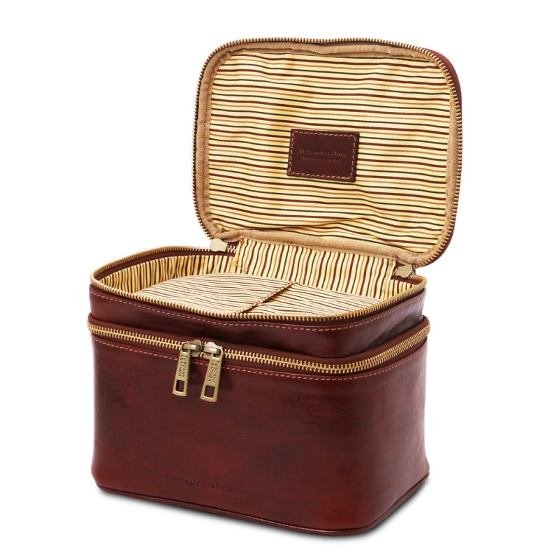 Leder Kulturtasche Eliot Interieur Leder Kulturtasche Eliot Interieur