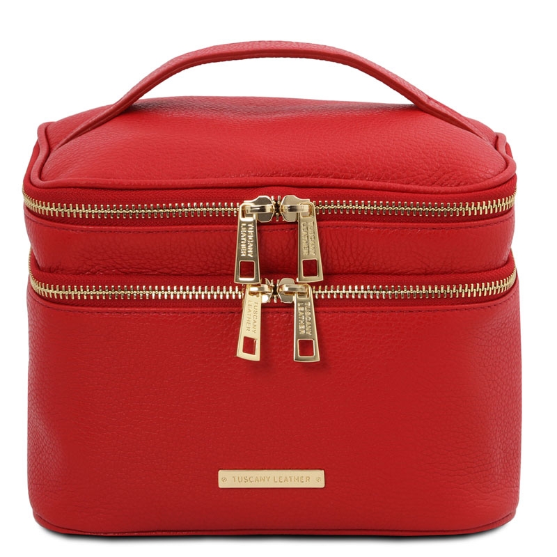 Kulturtasche Mary Leder schwarz Kulturtasche Mary Leder schwarz