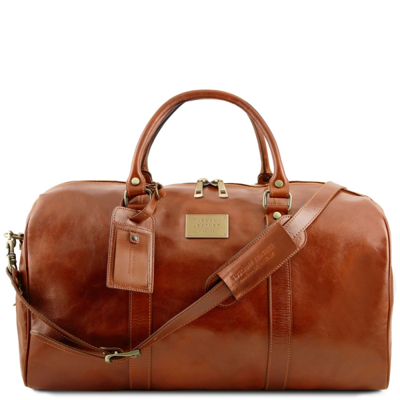 Exklusive TL Voyager Leder Reisetasche gross Honig Exklusive TL Voyager Leder Reisetasche gross Honig
