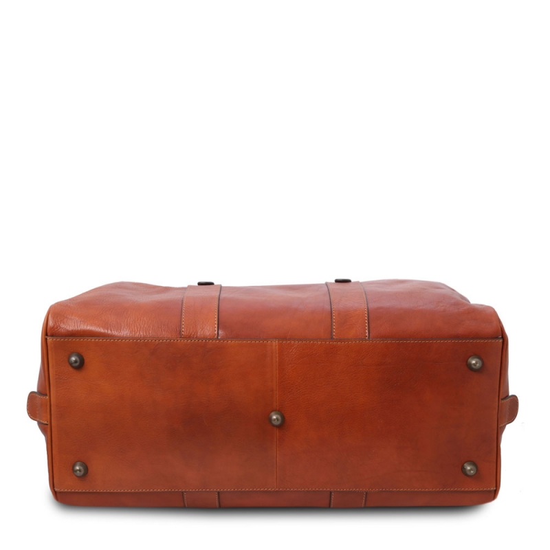 Tuscany Leather Reisetasche TL Voyager aus Leder Boden