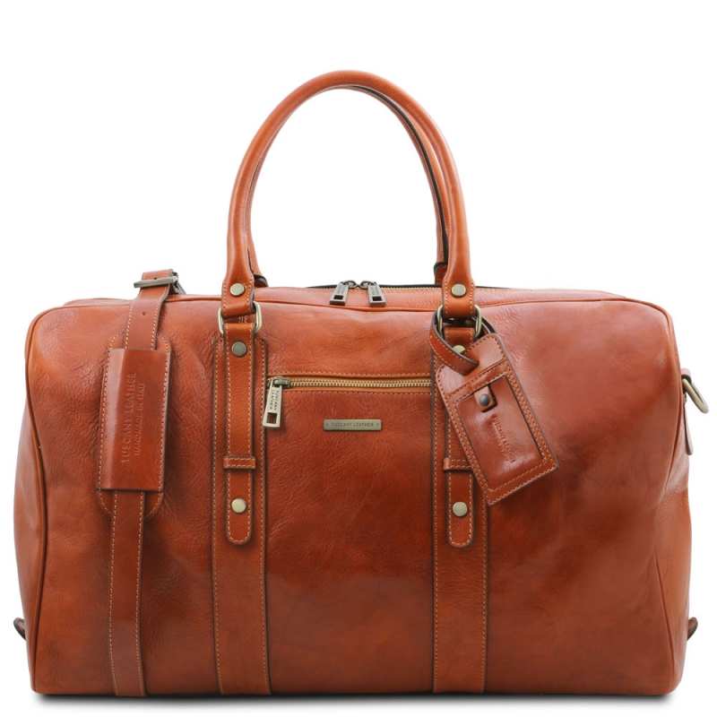 Tuscany Leather Reisetasche TL Voyager aus Leder honig