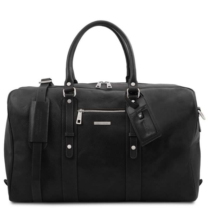 Tuscany Leather Reisetasche TL Voyager aus Leder schwarz Tuscany Leather Reisetasche TL Voyager aus Leder schwarz