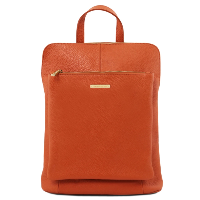 TL Bag Großer Leder-Rucksack brandy TL Bag Großer Leder-Rucksack brandy