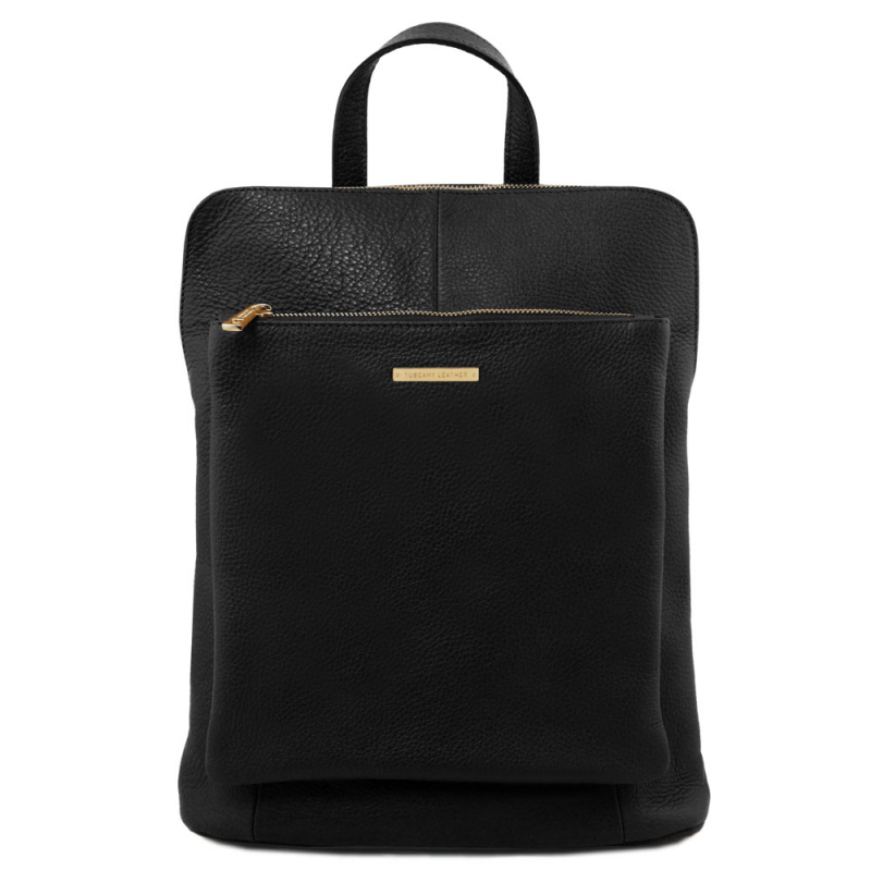 TL Bag Großer Leder-Rucksack schwarz TL Bag Großer Leder-Rucksack schwarz