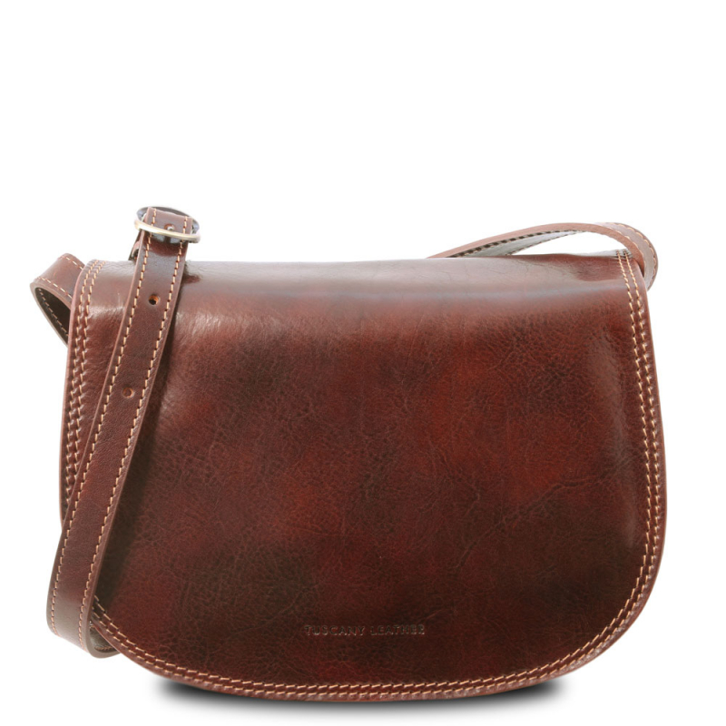 Tuscany Leather Schultertasche Isabella braun front Tuscany Leather Schultertasche Isabella braun front