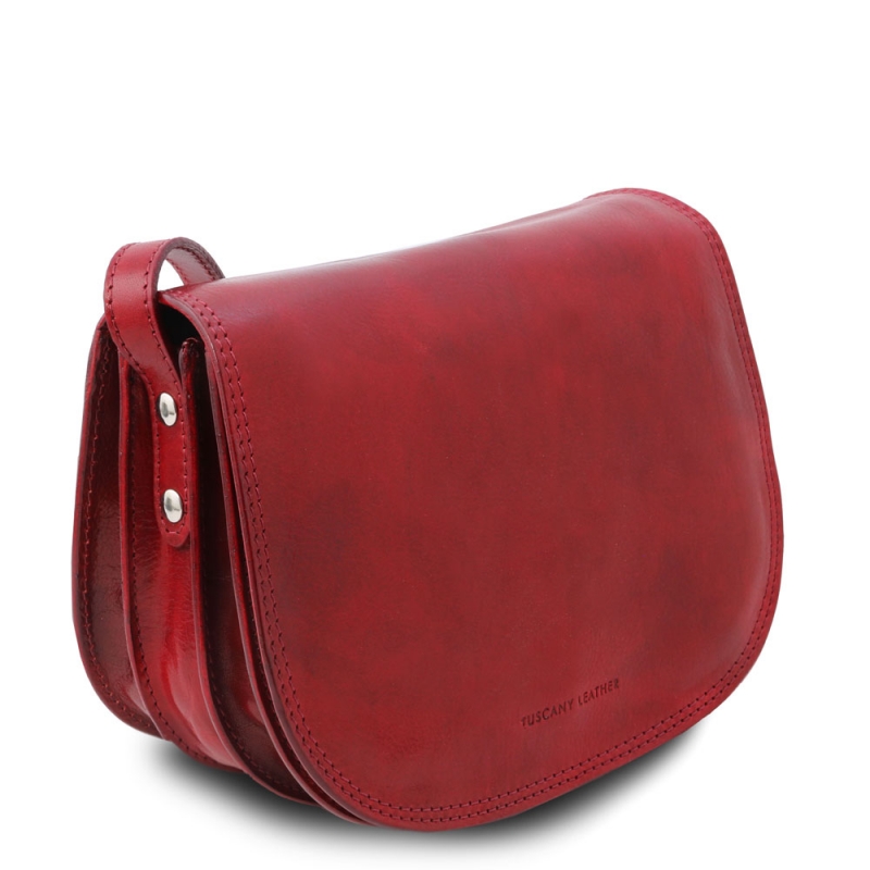 Tuscany Leather Schultertasche Isabella rot