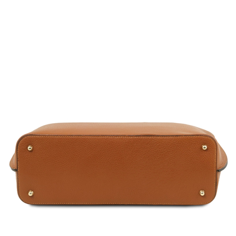 Tuscany Leather Leder-Shopper XL Cognac Boden Tuscany Leather Leder-Shopper XL Cognac Boden