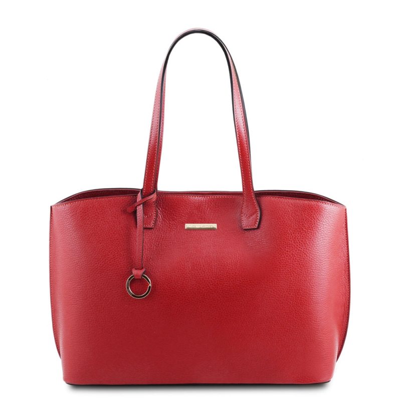 Tuscany Leather Leder-Shopper XL rot Tuscany Leather Leder-Shopper XL rot