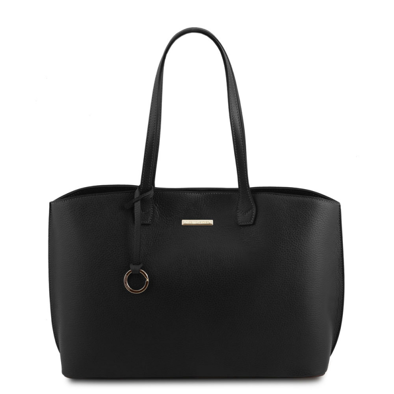 Tuscany Leather Leder-Shopper XL schwarz Tuscany Leather Leder-Shopper XL schwarz