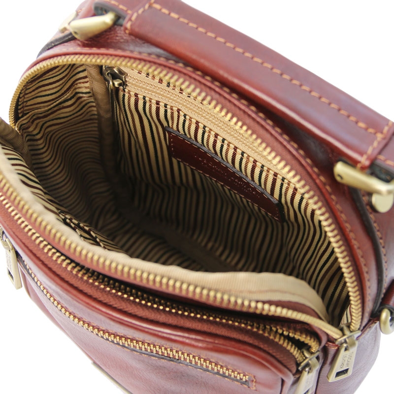 Tuscany Leather Leder Umhängetasche Paul braun Interieur-1 Tuscany Leather Leder Umhängetasche Paul braun Interieur-1