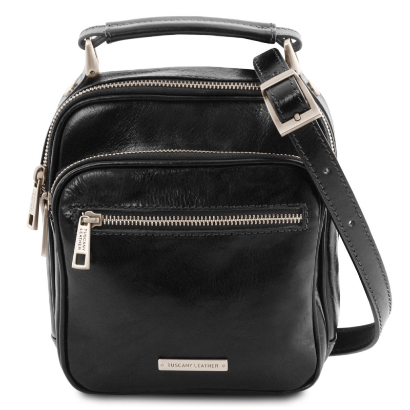 Tuscany Leather Leder Umhängetasche Paul schwarz Tuscany Leather Leder Umhängetasche Paul schwarz